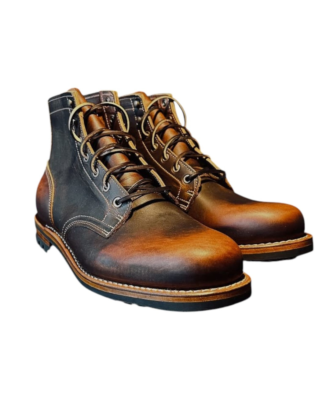 Tobacco Snake Bite Plain Real Leather Handmade Shoes