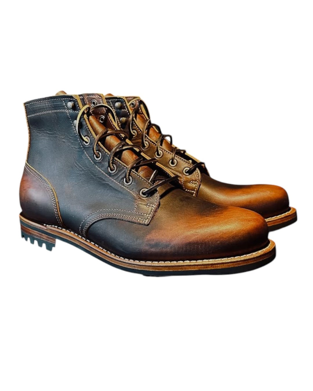 Tobacco Snake Bite Plain Real Leather Handmade Shoes