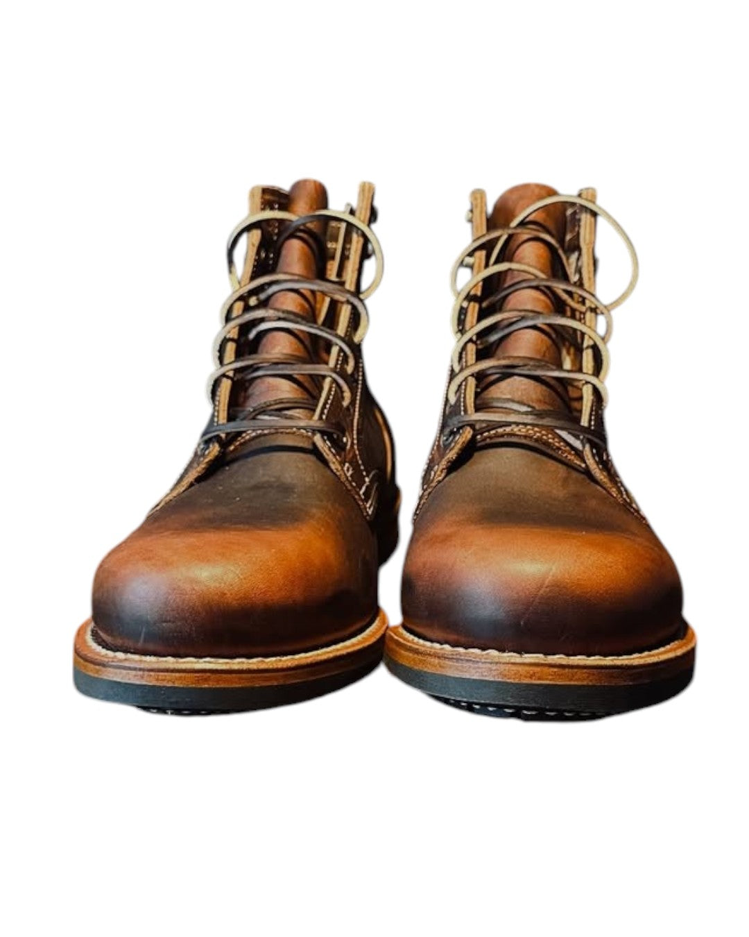 Tobacco Snake Bite Plain Real Leather Handmade Shoes