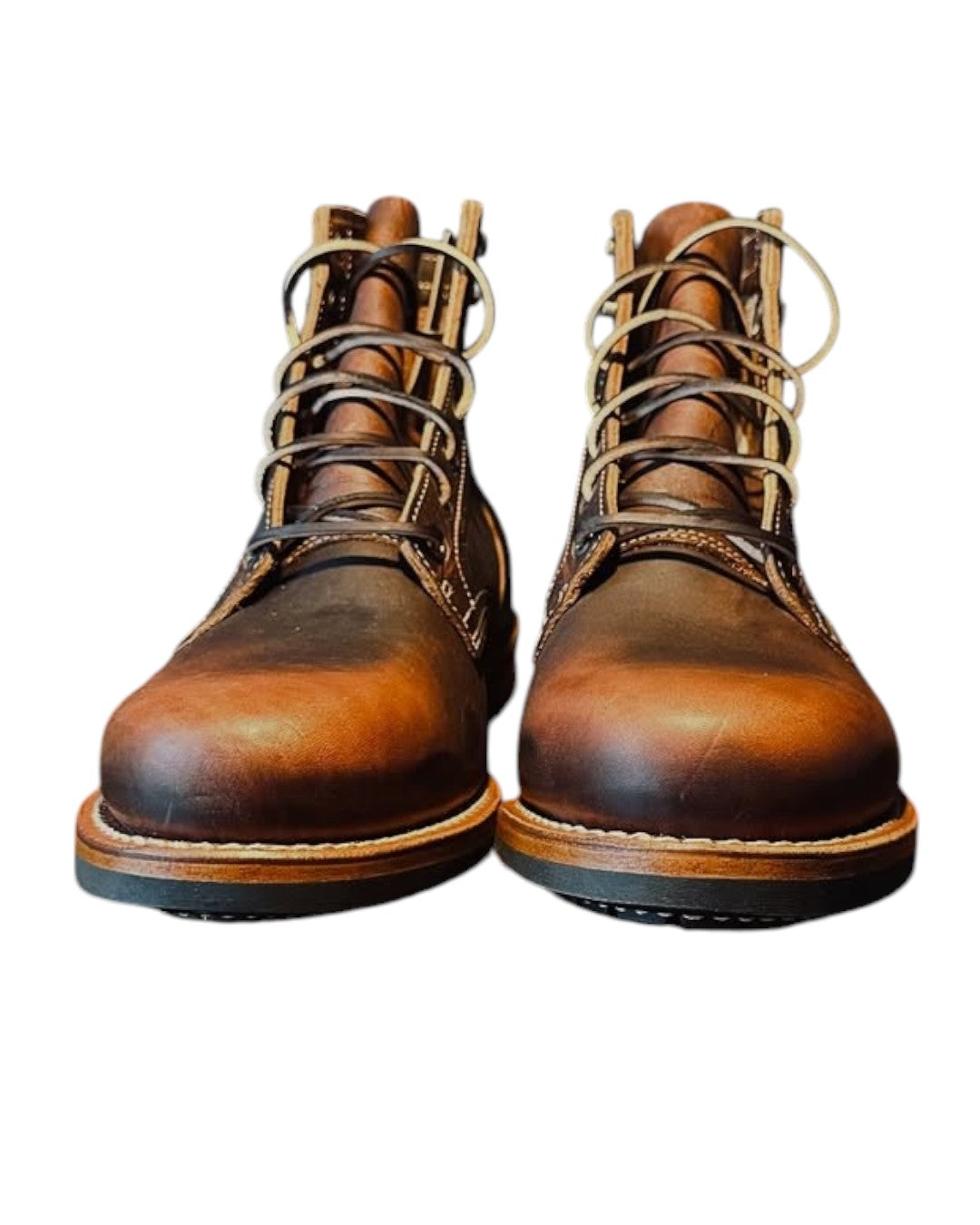 Tobacco Snake Bite Plain Real Leather Handmade Shoes